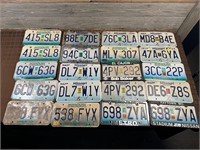 Lot Of 21 Missouri License Plates