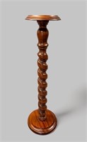 20TH CENTURY MAHOGANY BARLEY TWIST COLUMN