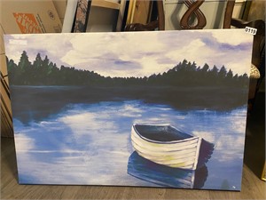 Rowboat on the lake