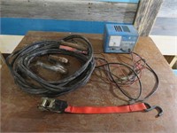 HEAVY DUTY JUMPER CABLES & BATTERY CHARGER