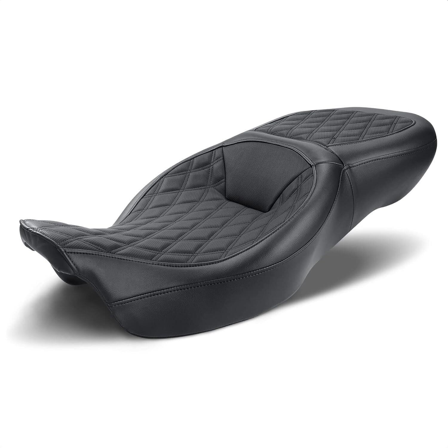 One Piece Seat For Harley Touring 2009-2023 Black