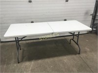 6' x 30" Plastic Folding Table