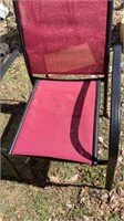 17 Red Fabric Chairs, With Cart Dolley Included