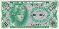 USA MPC 10 Cents 1964 Lucky Number "8" -USMPC 91