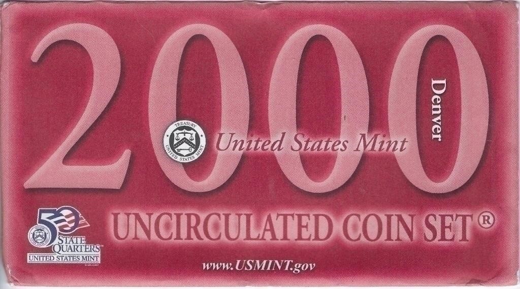 USA Proof Set of 10 Coins 2000 DENVER . Z4X10