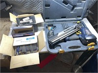 Mastercraft nailer c/w qty of nails - owner says