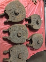 Yale 1/2 ton pulleys.