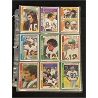 (180) 1970's Topps Football Cards With Hof
