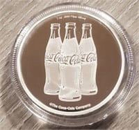 One Ounce Silver Round: Coca-Cola