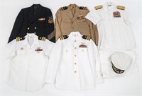 WWII - COLD WAR USN OFFICER SERVICE UNIFORM LOT