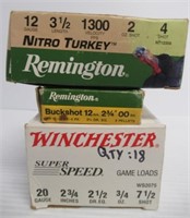 (31) Shells of assorted 12 and 20 gauge.