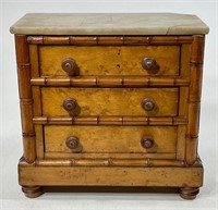 Victorian Marble Top Miniature Chest