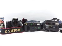 3 caméras: Canon EOS700, Diramic xl200