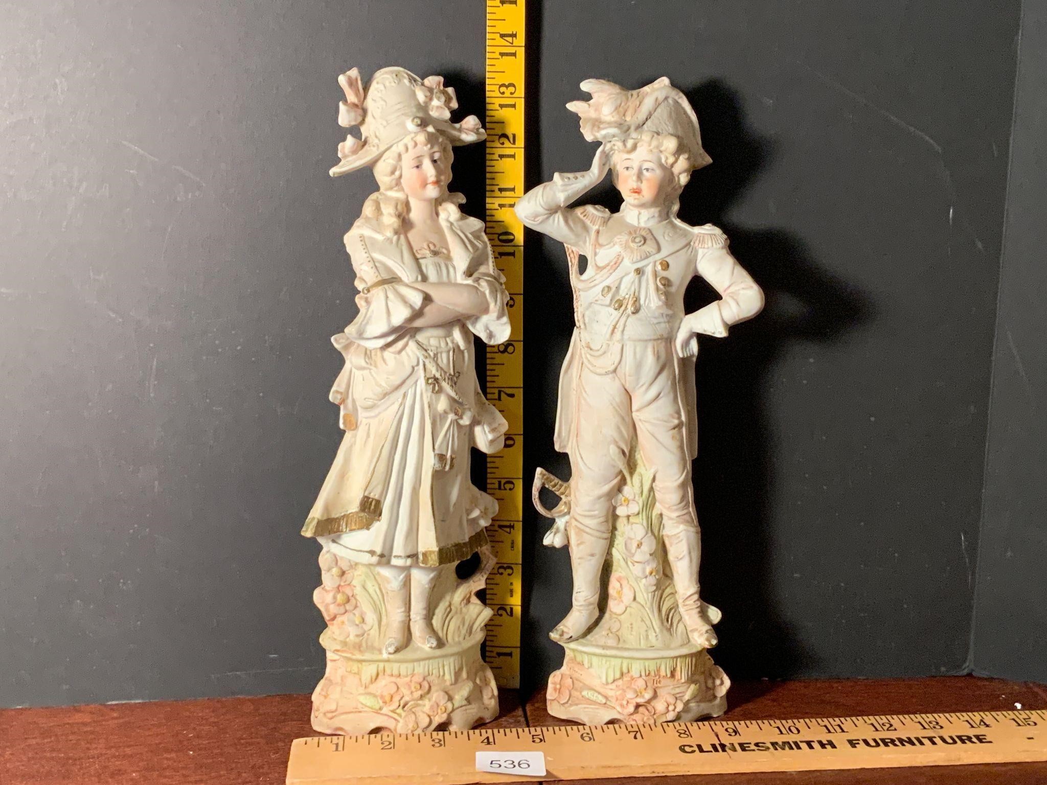 Antique Bisque Porcelain Napolean & Josephine