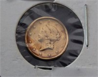 1852 US $1.00 Gold Coin, Type 1