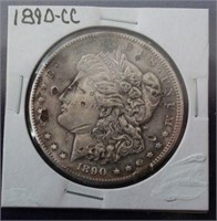 1890-CC Carson City Morgan Silver Dollar Coin