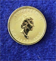 1997 Canadian $5.00 Gold Maple Leaf Coin