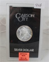 1884 Carson City Morgan Silver Dollar Coin