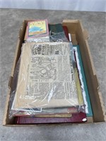 Assortment of Vintage Books, Atlas Book, Badger