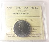 Canada 1992 Newfoundland 25 Cent Collection