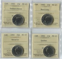 Canada 1992 25c MS65 Coin Collection