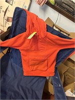 size 6/7 small pullover orange sweatshirt