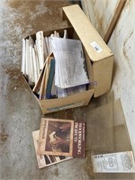 BOX OF WOODWORKING BOOKS AND PATTERNS