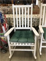Painted Wood Outdoor Rocking Chair