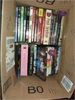 Misc.box of DVD's & soft covered books