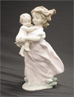 Lladro porcelain mother & child figurine