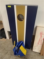 Corn Hole Boards with Purdue and IU Bean Bags