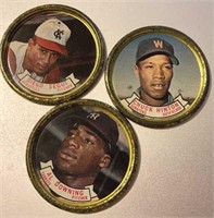 3 1964 Topps Coins - Downing, Hinton, Segui