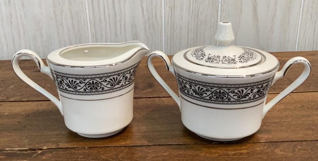 Noritake Ivory China prelude, sugar, and creamer