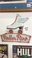 Tin Roller Rink Sign 400mm x 360mm