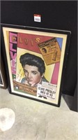 Framed Elvis Poster 500mm x 650mm