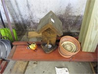 FLOWER POT, BIRD, BIRD HOUSE