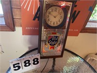 Old Style Wall Clock with Light