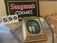 Seagrams and Andeker Decor Lot