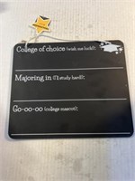 Chalkboard graduation sign