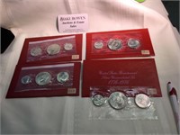 Four Sets of 1976 Bicentennial Silver Proof Sets