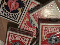 6 NEW sealed Decks of BICYCLE CARDS, assorted