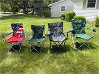 4 folding outdoor chairs
