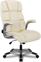KCREAM Office Chair with Back Support Flip-up Armr