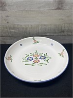 Made In Portugal Hand Painted Floral Serving Bowl