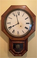Antique Seth Thomas Octagonal Wall Clock