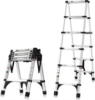RIKADE Heavy Duty Telescoping Ladder