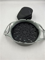 SILICONE OVEN HEAT MITTS & TRAY