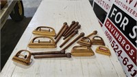 Wood spools and loom parts