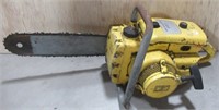 McCulloch model 250 gas chain saw. Note: Pulls