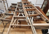 6 wooden ladders
